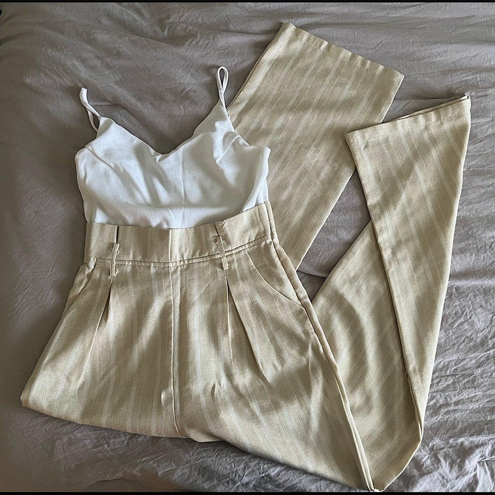 White/beige jumpsuit
